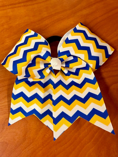 Lake Lure Chevron Bow with Ponytail Holder
