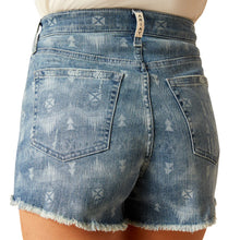 Load image into Gallery viewer, Ariat Women&#39;s High Rise Southwest Laser 3&quot; Denim Shorts
