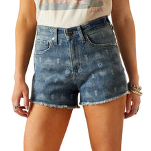 Load image into Gallery viewer, Ariat Women&#39;s High Rise Southwest Laser 3&quot; Denim Shorts
